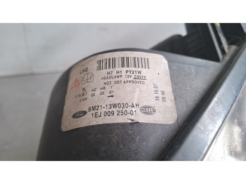 Recambio de faro delantero izquierdo para ford s-max (wa6) 2.0 tdci referencia OEM IAM 6M2113W030AH / 1EJ00925001  