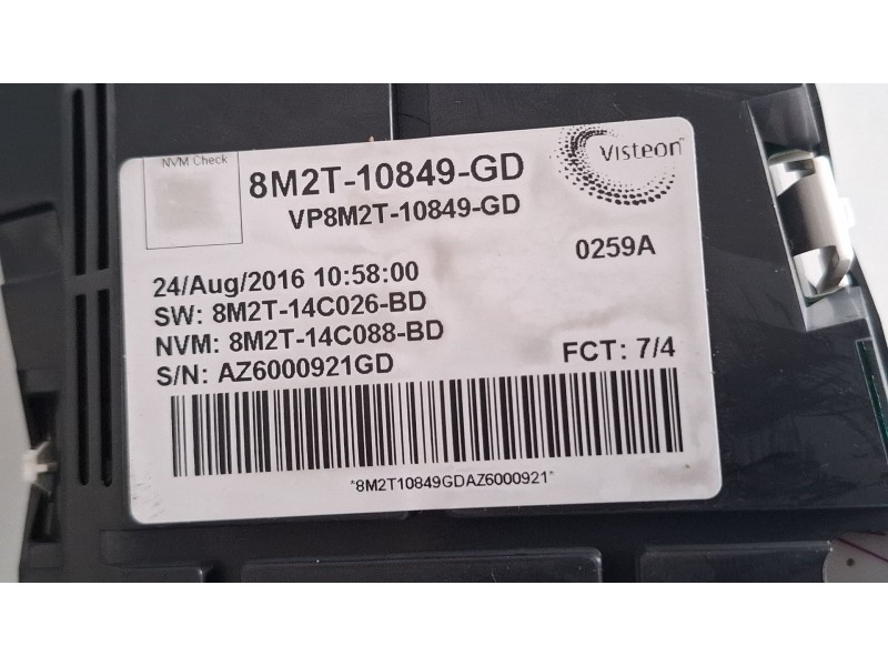 Recambio de cuenta kilometros para ford s-max (wa6) 2.0 tdci referencia OEM IAM 8M2T10849GD  