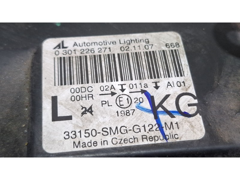 Recambio de faro delantero izquierdo para honda civic referencia OEM IAM 0301266271  