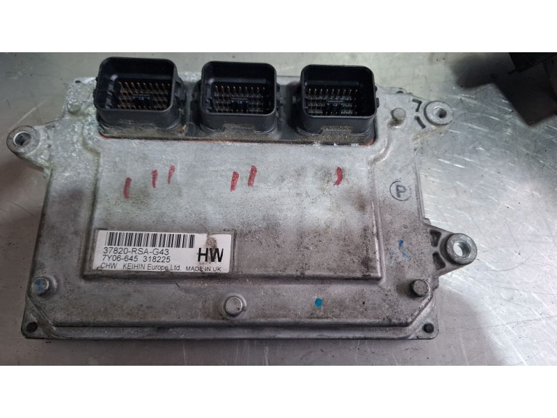 Recambio de centralita motor para honda civic referencia OEM IAM 37820-RSA-G43  