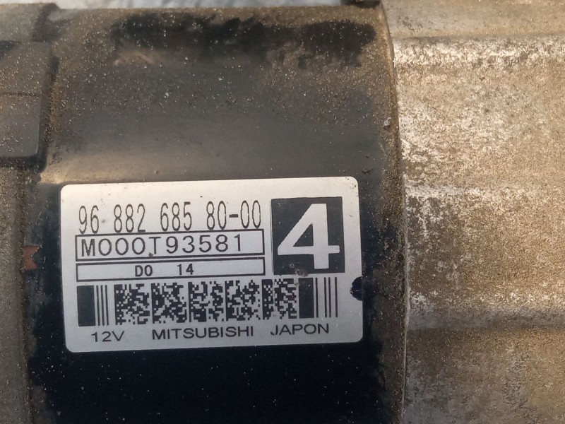 Recambio de motor arranque para peugeot 207 referencia OEM IAM 9688268580  