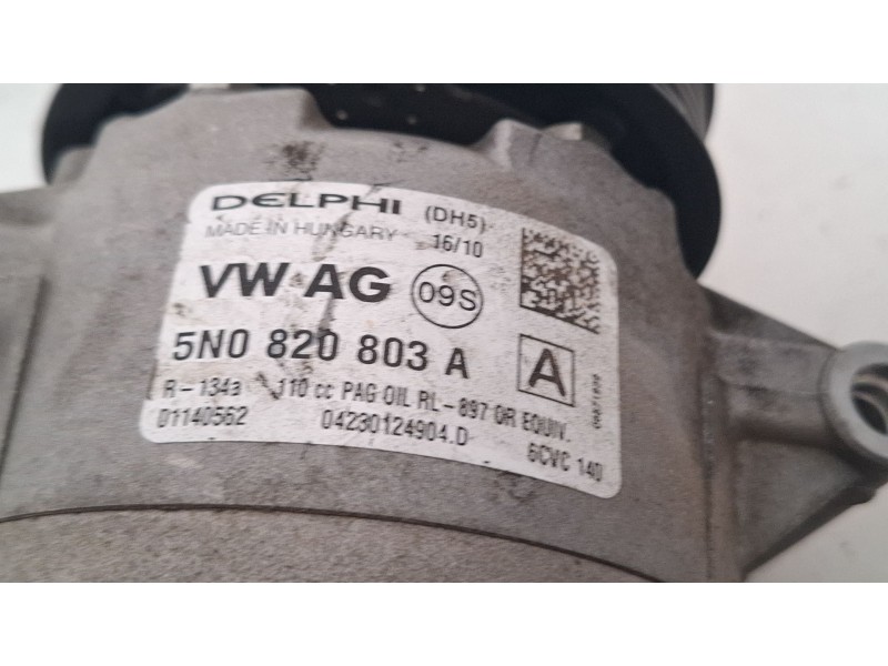 Recambio de compresor aire acondicionado para skoda fabia (5j) combi (familiar) 1.6 tdi referencia OEM IAM 5N0820803A  