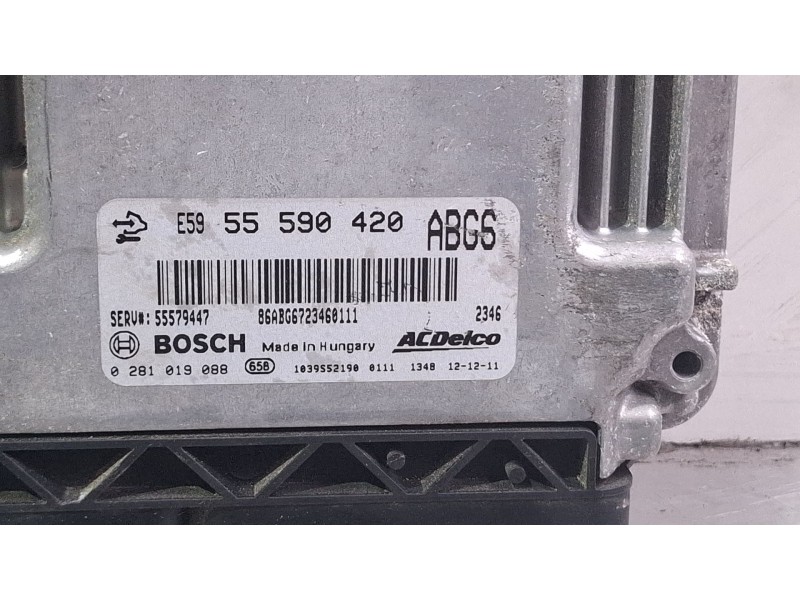 Recambio de centralita motor para opel astra referencia OEM IAM 0281019088 / 55590420  