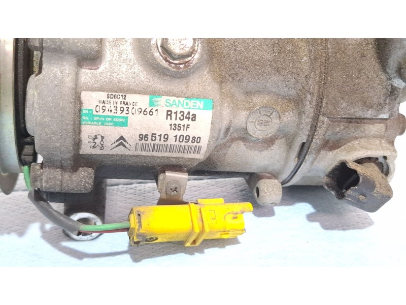 Recambio de compresor aire acondicionado para citroën c4 referencia OEM IAM 9651910980  