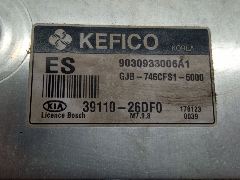 Recambio de centralita motor para kia rio referencia OEM IAM 9030933006A1  