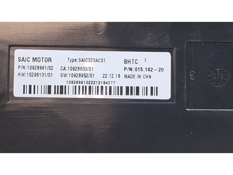 Recambio de modulo electronico para mg zs suv (azs1) 1.5 vti referencia OEM IAM 10928961  