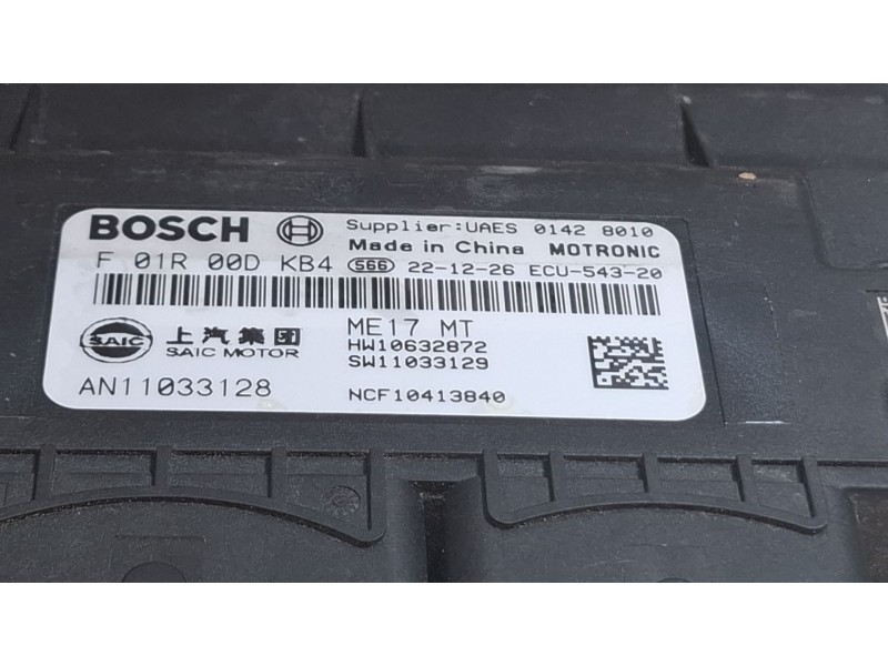 Recambio de centralita motor para mg zs suv (azs1) 1.5 vti referencia OEM IAM F01R00DKB4  