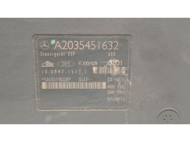 Recambio de modulo abs para mercedes-benz c200 cdi referencia OEM IAM A0044310512Q01  
