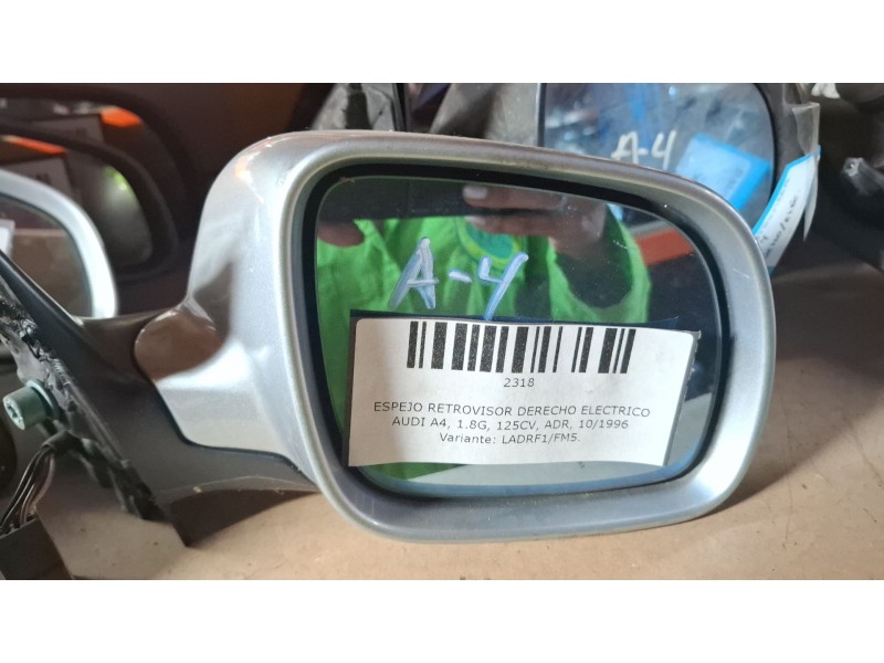 Recambio de espejo retrovisor derecho electrico para audi a4 referencia OEM IAM   