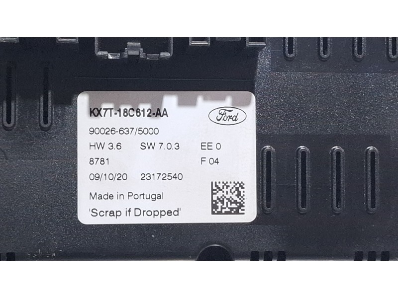 Recambio de mando climatizador para ford focus iv (hn) 1.5 ecoblue referencia OEM IAM KX7T18C612AA  