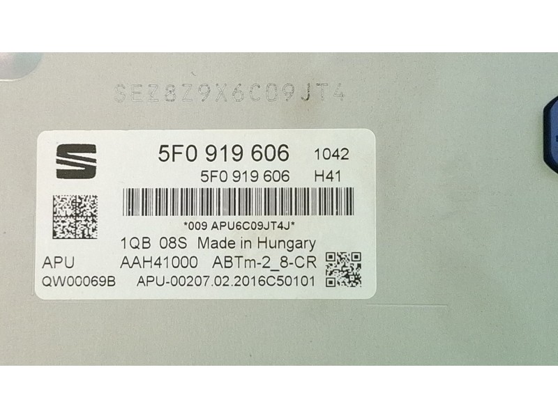 Recambio de pantalla multifuncion para seat leon sportstourer referencia OEM IAM 5F0919606  