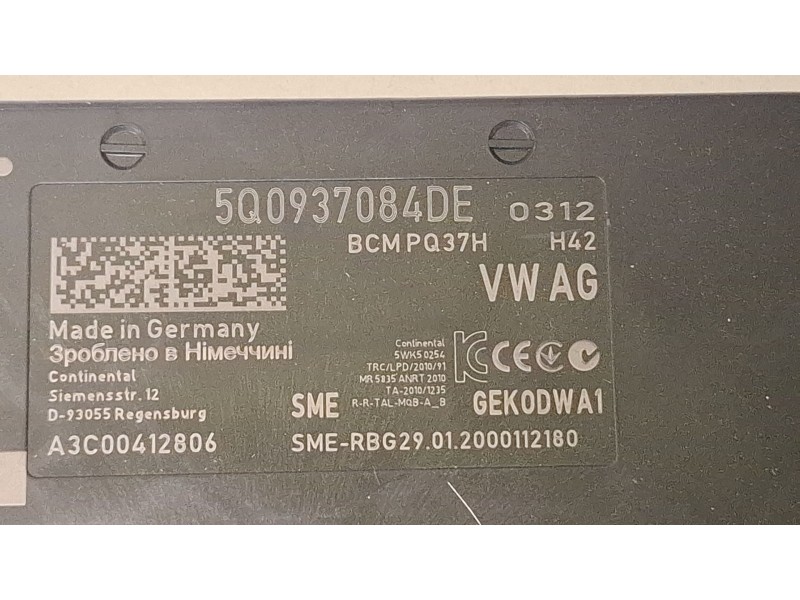 Recambio de modulo electronico para seat leon sportstourer referencia OEM IAM 5Q0937084DE  