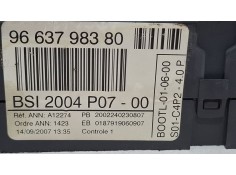 Recambio de centralita bsi para fiat scudo, 4p, 6v, rhk, 2.0 jtd, 120cv fase ii referencia OEM IAM 9663798380 / BSI 2004 P07-00  2