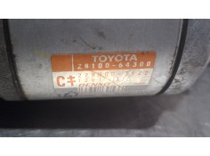Recambio de motor arranque para toyota rav 4 ii, 5p, 5v, 2.0 td, 116cv 2ª gener.(08/00-10/05) fase 1 (08/00-09/03) referencia OE 2