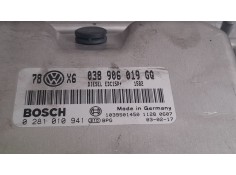 Recambio de centralita motor para volkswagen passat 1.9tdi 130cv 4p referencia OEM IAM 038906019GQ / 0281010941   2