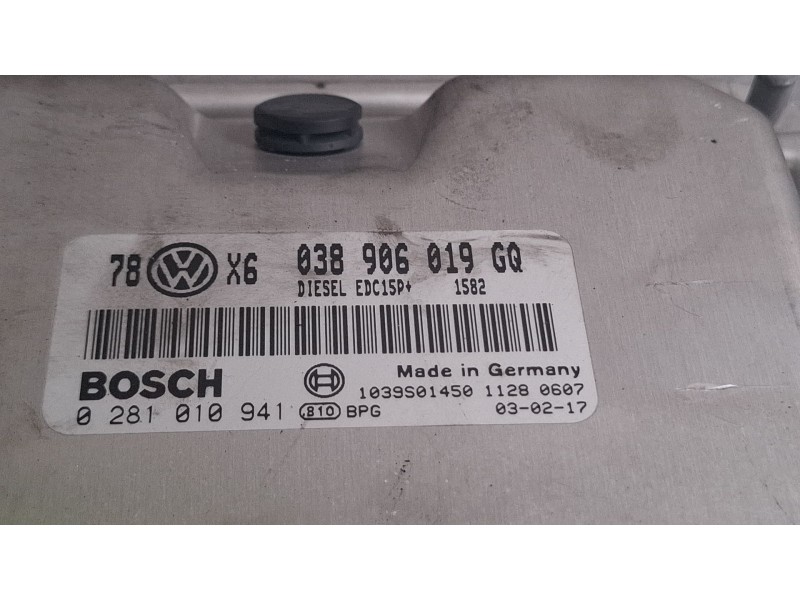 Recambio de centralita motor para volkswagen passat 1.9tdi 130cv 4p referencia OEM IAM 038906019GQ / 0281010941  