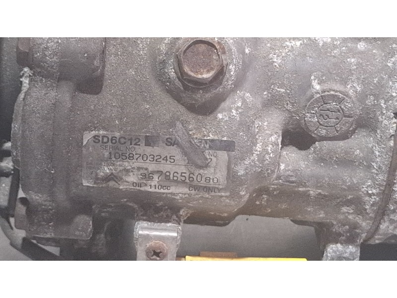 Recambio de compresor aire acondicionado para peugeot 308 referencia OEM IAM 9678656080  
