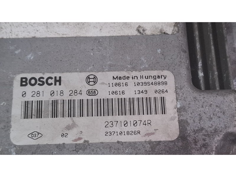 Recambio de centralita motor para renault scenic referencia OEM IAM 0281018284 / 237101074R  
