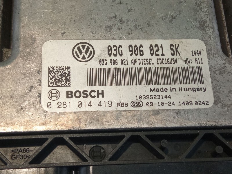 Recambio de centralita motor para seat altea referencia OEM IAM 03G906021SK0281014419  