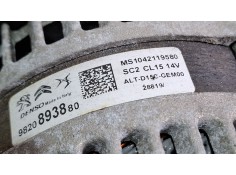 Recambio de alternador para peugeot 308 ii gt line, 5p, 6v, 1.5 hdi, 16v, 130cv, yh01 2ª gener. (09/13-08/21) fase 2 (06/17-08/2 2