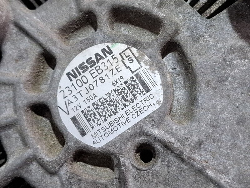 Recambio de alternador para nissan pathfinder referencia OEM IAM 23100EB315 / A3TJ0781ZE  