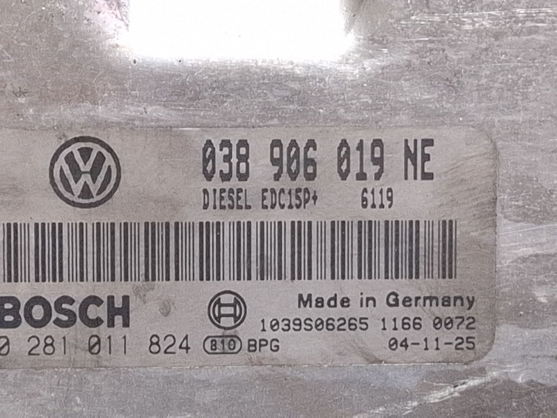 Recambio de centralita motor para seat ibiza iii (6l1) 1.9 tdi referencia OEM IAM 038906019NE / 0281011824  