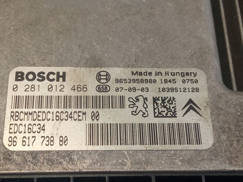 Recambio de centralita motor para citroën xsara referencia OEM IAM 0281012466-9661773880  