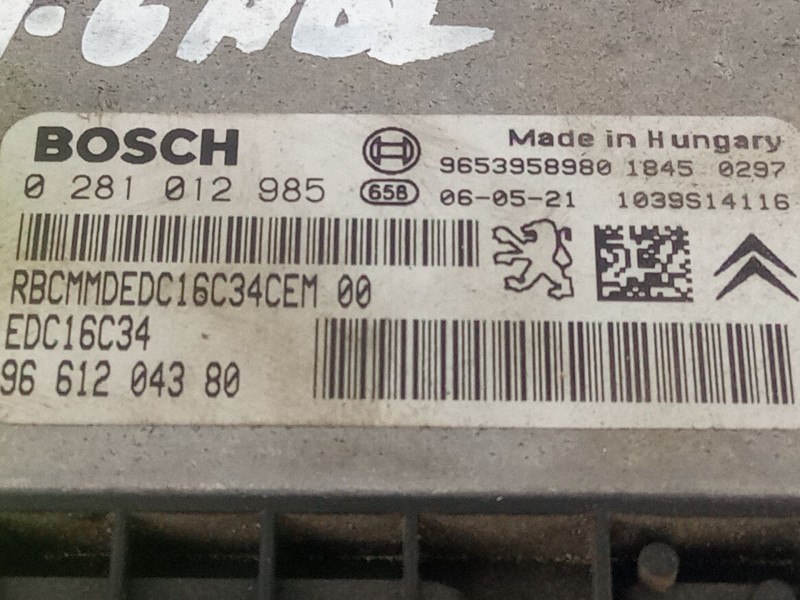 Recambio de centralita motor para peugeot 307 referencia OEM IAM 9661204380  