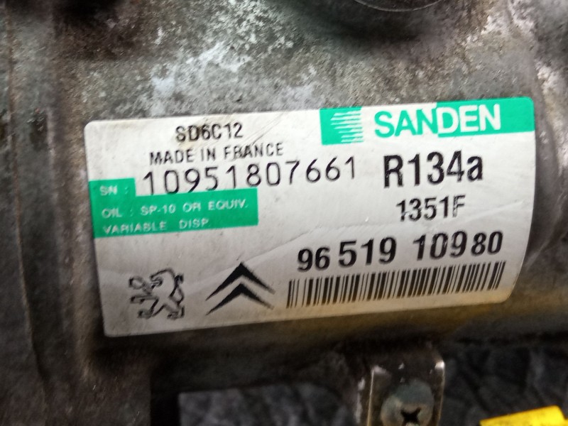 Recambio de compresor aire acondicionado para citroën c4 referencia OEM IAM 9651910980  