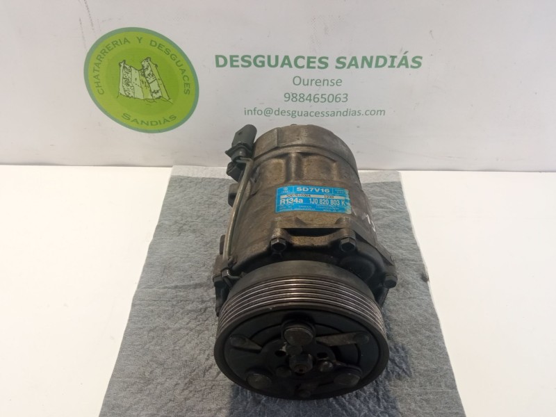 Recambio de compresor aire acondicionado para seat toledo referencia OEM IAM 1J0820803K SD7V16 