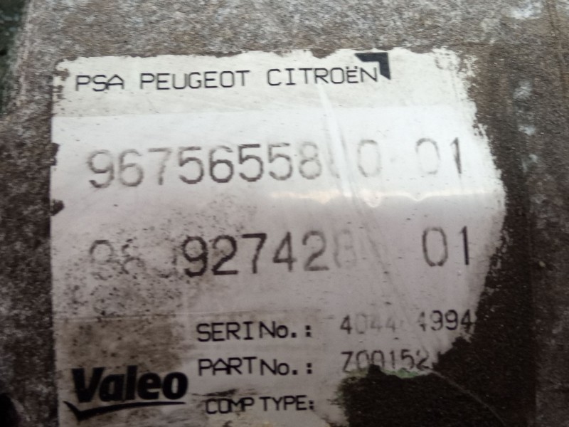 Recambio de compresor aire acondicionado para peugeot 308 referencia OEM IAM 9675655880  