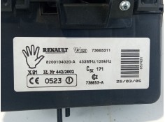 Recambio de llave tarjeta encendido para renault grand espace grand espace referencia OEM IAM 8200104020-A 73665311  2