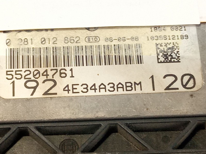 Recambio de centralita motor para fiat stilo referencia OEM IAM 0281012862 55204761 1924E34A3ABM120
