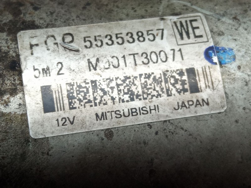 Recambio de motor arranque para opel zafira referencia OEM IAM FGP55353857  