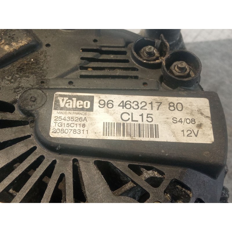 Recambio de alternador para citroën c4 referencia OEM IAM 9646321780  TG15C116