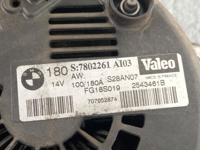 Recambio de alternador para bmw 118d referencia OEM IAM 7802261A103  