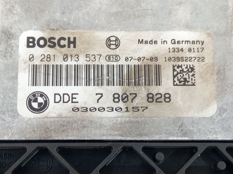 Recambio de centralita motor para bmw 118d referencia OEM IAM 0281013537 DDE 7807828 