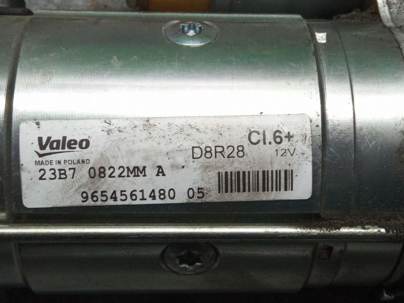 Recambio de motor arranque para citroën ds4 referencia OEM IAM 9654561480  