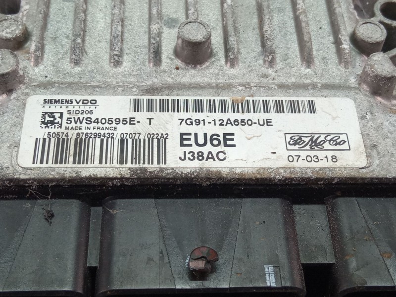 Recambio de centralita motor para ford mondeo referencia OEM IAM 5ws40595et7g9112a650ue  