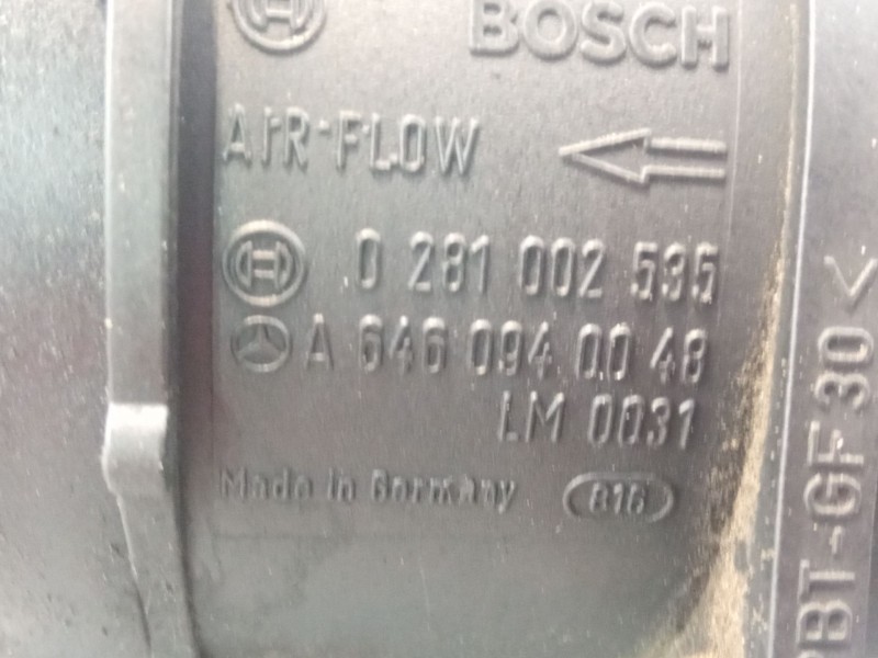 Recambio de caudalimetro para mercedes benz e320 referencia OEM IAM 0281002535  