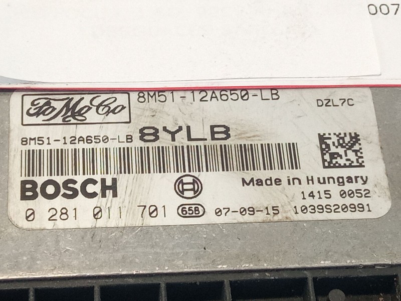 Recambio de centralita motor para ford focus referencia OEM IAM 8M51-12A650-LB8YLB 0281011701 