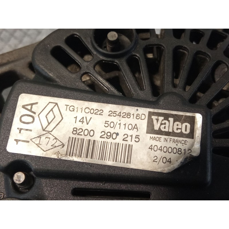 Recambio de alternador 110a 14v para renault megane referencia OEM IAM TG11C022  8200290215