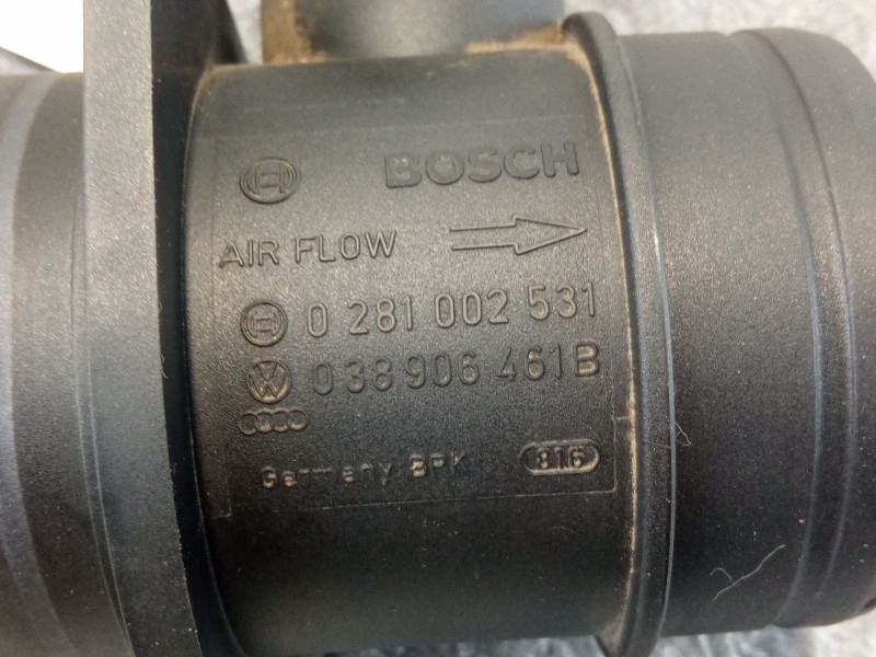 Recambio de caudalimetro para seat ibiza referencia OEM IAM 0281002531  038906461B