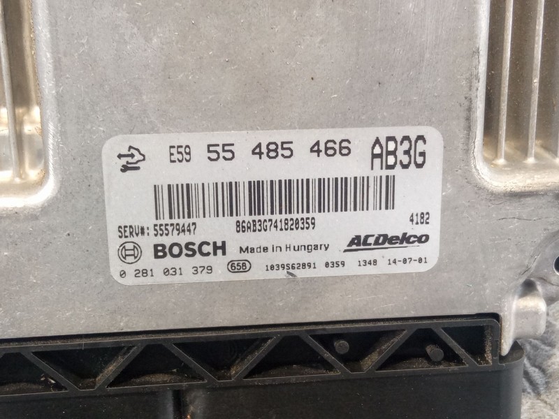 Recambio de centralita motor para opel zafira referencia OEM IAM 0281031379  