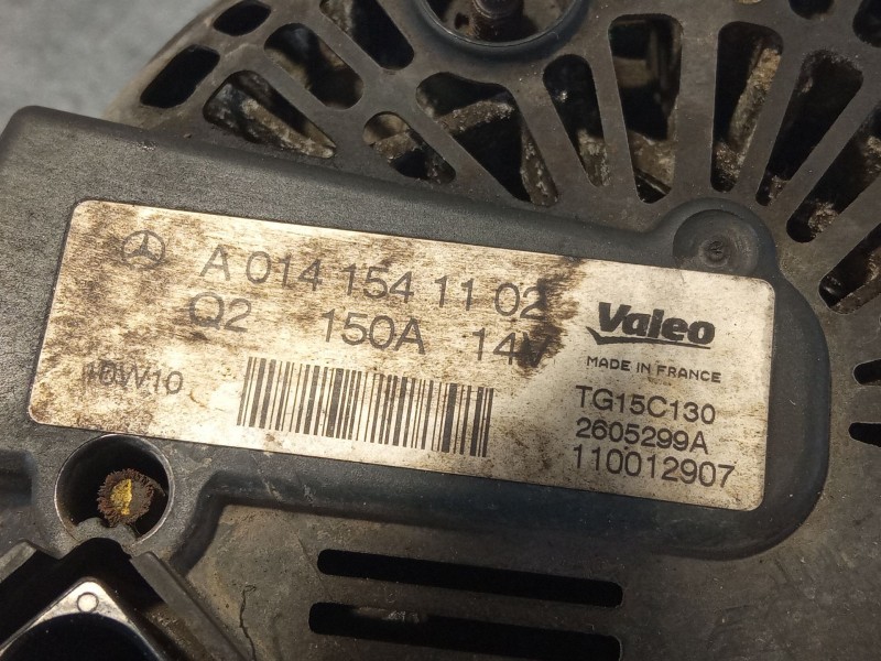 Recambio de alternador 150a 14v para mercedes benz c220 referencia OEM IAM A0141541102  