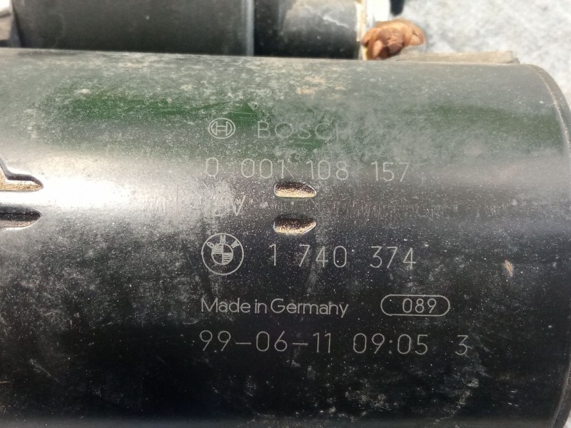 Recambio de motor arranque para bmw 316i referencia OEM IAM 0001108157  