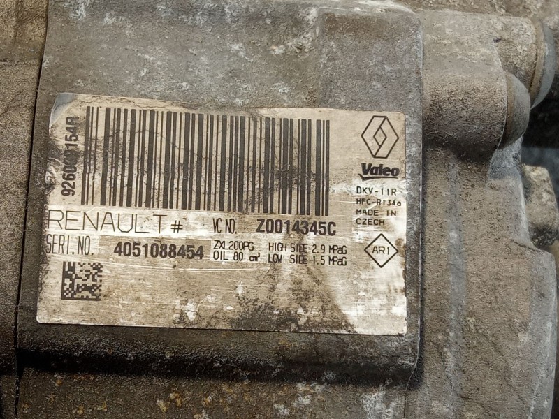 Recambio de compresor aire acondicionado para dacia sandero referencia OEM IAM   