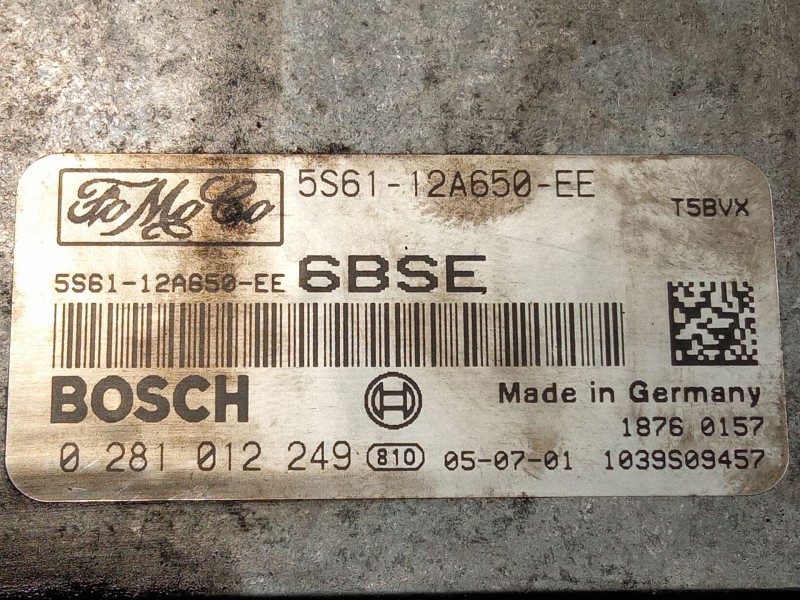 Recambio de centralita motor para ford fiesta referencia OEM IAM 0281012249  