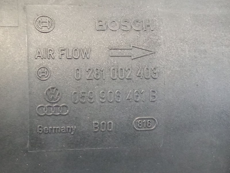 Recambio de caudalimetro para audi a6 referencia OEM IAM 059906461B  0281002403