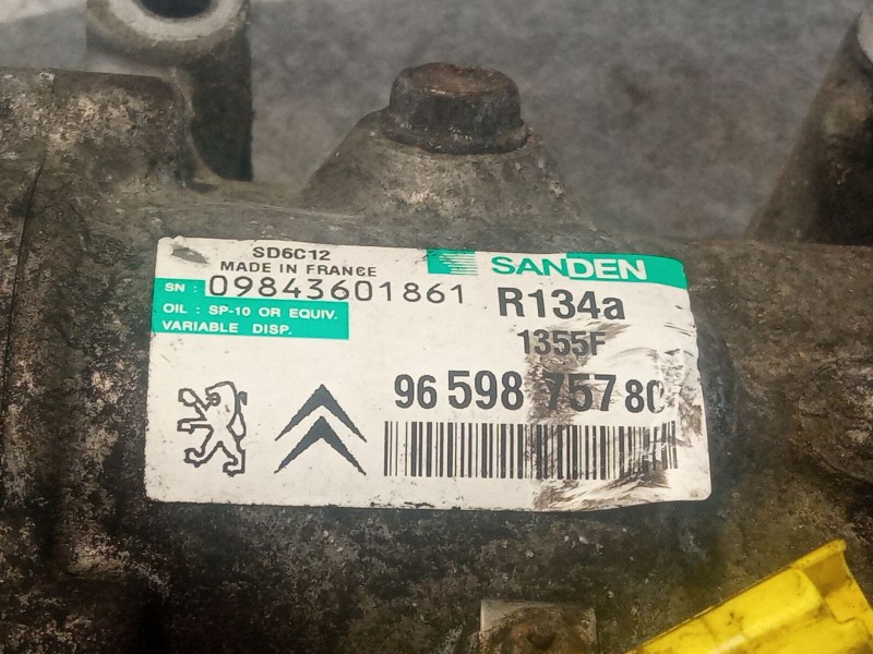Recambio de compresor aire acondicionado para citroën c4 referencia OEM IAM 9659875780  